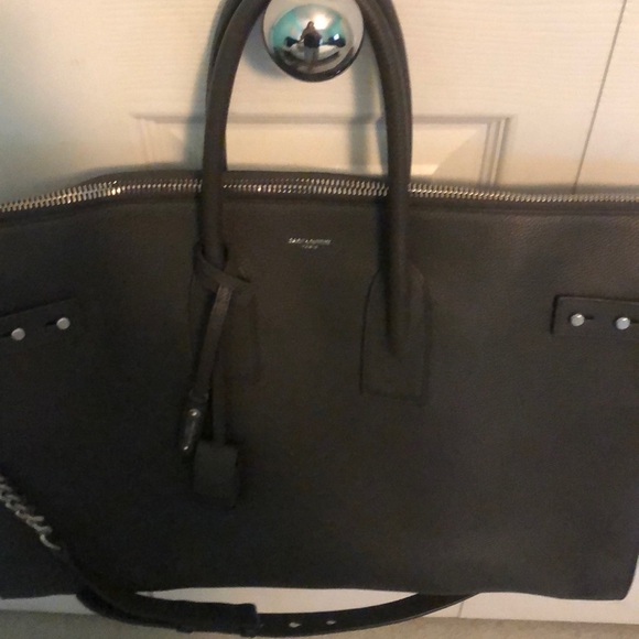 Saint Laurent sac de jour grey tote crossbody - Picture 2 of 8